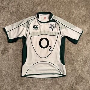 WHITE & GREEN CANTERBURY 2007 IRELAND RUGBY JERSEY
